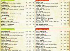 Vujon menu