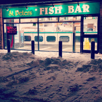 Saint Peter's Fish outside