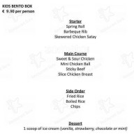 Victoria Asian Cuisine menu